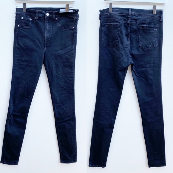 rag & bone Denim - Rag & Bone | Nina Black High Rise Skinny Jeans 30